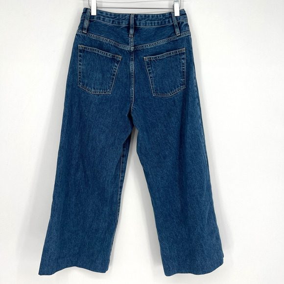 Frame Jeans Womens 27 High‎ Rise Wide Crop Pants Boho Blue - Picture 4 of 9
